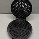 Mueller Heart 5 Waffle Maker, Norwegian Waffle Iron, Adjustable Browning Control & Nonstick, Cool Touch Handle, Easy to Clean, Small Kitchen Appliances