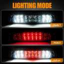 Third 3rd Brake Light LED for 2009-2017 Dodge Ram 1500, High Mount Rear Brake Lights Assembly for 10-17 Ram 2500 3500, Waterproof Center Cab Lamp Cargo Stop Light