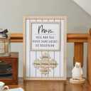 Personalized Mom Puzzle Sign, Mom Birthday Gifts, Mom You Are the Piece That Holds Us Together, Customized Moms Puzzle Piece Sign for Home Wall Decor Grandma Mother's Day Christmas Gift