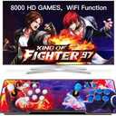 FVBADE[8000 Games in 1]18S Pandora Box Arcade Game Console WiFi Function to Add More Games Compatible PC & Projector & TV ,3D Games 4 Players Category Favorite List Save/Search/Hide/Pause/Delete Games