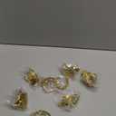 Cunhill 8 Pieces Herb Napkin Rings Set Vintage Leaf Napkin Holders Rings Glossy Holder Adornment Metal Table for Graduation Holidays Wedding Graduation Party Decor Everyday Use(Gold)