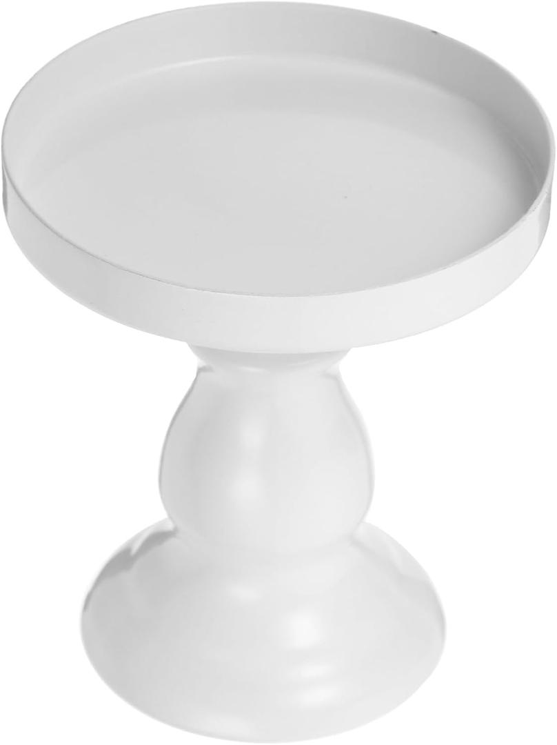 Single Cake Pan Stand Cupcake Server Cheese Tray Wedding Accessories Wear-resistant Alloy Afternoon Tea White Mini