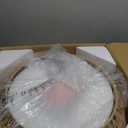 Handwoven Rattan Boho Farmhouse Chandelier - 19" Adjustable 5-Light Pendant for Dining Room & Kitchen Island, Coastal Rustic Ceiling Light