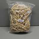 4 Pcs 72 ft Christmas Tree Wood Bead Garland Christmas Wooden Beads Garland Hanging Boho Xmas Decor Rustic Farmhouse Home Decor for Table Wall Holiday Mantel Ornaments (Wood Color)