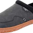 FLOJOS Men's Carl Sherpa Lined Slipper (Black)
