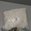 10x8ft Ivory Tulle Backdrop Curtain with Lights String for Parties, Sheer Backdrop Curtains for Wedding Baby Shower Birthday Party Photo Shoot Decorations (10ft x 8ft(2 Panels 5*8ft))