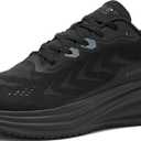 HI-TEC Resist SR Runner Mesh Black Non Slip Work Shoes for Men, Comfortable Water Resistant Mens Food Service Sneakers, Medium and Wide Width, Men's Size 7,5-8