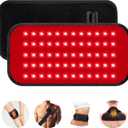 Red Light Therapy Belt, Infrared Light Therapy for Body, Wearable Wrap with Timer for Back Shoulder Waist Muscle Pain Relief, Improve Joint Inflammation, Red Light Therapy for Body (Black)
