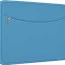 15 Inch Laptop Sleeve Case, Shockproof Protective Laptop Cover Briefcase Carrying Computer Bag with Accessory Pocket Portable Computer Sleeve for 15" MacBook, HP, Dell, Lenovo, Acer, Light Blue