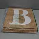 Baby Boxes with Letters for Baby Shower, 4pcs Balloon Boxes with Printed Letters for Gender Reveal Birthday Wedding Baby Shower Decorations(Burlap)