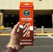 Surge 30 Paper Straws, Brown 