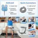 Cold Therapy Machine, Silent Brushless Pump Knee Ice Machine with Cryotherapy System, Ice Therapy Machine for Knee, Shoulder, Ankle, Leg and Hip