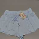 Girls Flowy Athletic Shorts Running Tennis Active Butterfly Shorts Double Layer with Pockets Quick-Drying Shorts S