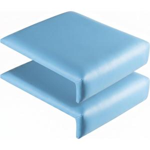 Novabright 2 Pcs 16 Inch Pool Edge Seat Poolside Cushions Seating Mat with Soft Foam Pad Anti-Slip Waterproof Bath Poolside Seat Chair Light Blue Pool Accessories for Summer Outdoor Beach