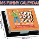 2026 Desk Calendar - 2026 Daily Calendar, Funny Calendars 2026 with 360+ Daily Jokes, 5.85" * 4.85", One Page a Day, Daily Joke Calendars with Interesting sentences and Vivid Pictures, Great Gift for Kids