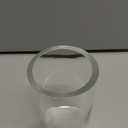 3.3" Wide Modern Farmhouse Metal Hurricane Candle Holder with Handmade Sturdy Glass Sleeve in Antique Brass for Pillar Candle & Plants, Glass Hurricane Lantern, Industrial, Minimalistic (3.3"x5.2")