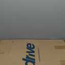 Drive Medical Two-Button Folding Walker w/ Wheels - Lightweight Rolling Mobility Support - Desk Arms - Adjustable Height - Dual Push-Button Operation - 5 Inch Front Wheels - Durable Aluminum - Silver