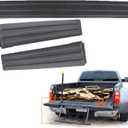 munirater 3PCS Tailgate Flex Flexible Step Protector Trim Molding Cap Black Replacement for 2009-2014 F150 9L3Z9941018AA 9L3Z9941019A