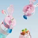 ZZT 34 oz Plastic Water Bottles, Sports Water Bottle With compass,Leakproof,Double Drinking,Sports Water Bottle for Indoor and Outdoor Activity  (Pink)