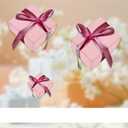 Gongzitem Matte Solid Color Flower Wrapping Paper with Watermark Texture 3D Touch,Pink Color Handcrafted Gift Flower Wrap Paper, 17 in x 18 Ft Roll with Packing Set for Birthday, Holiday, Wedding & More (GZ-23)