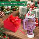 AIERSA Christmas Cup Accessories for Stanley 40 oz- Christmas Straw Topper, Lid Topper Decorations, Silicone Boot, Charms Ornament