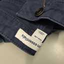 Essentials Slim Fit Khaki Pants for Men, 5-Pocket Stretch Twill 34W x 30L, Navy