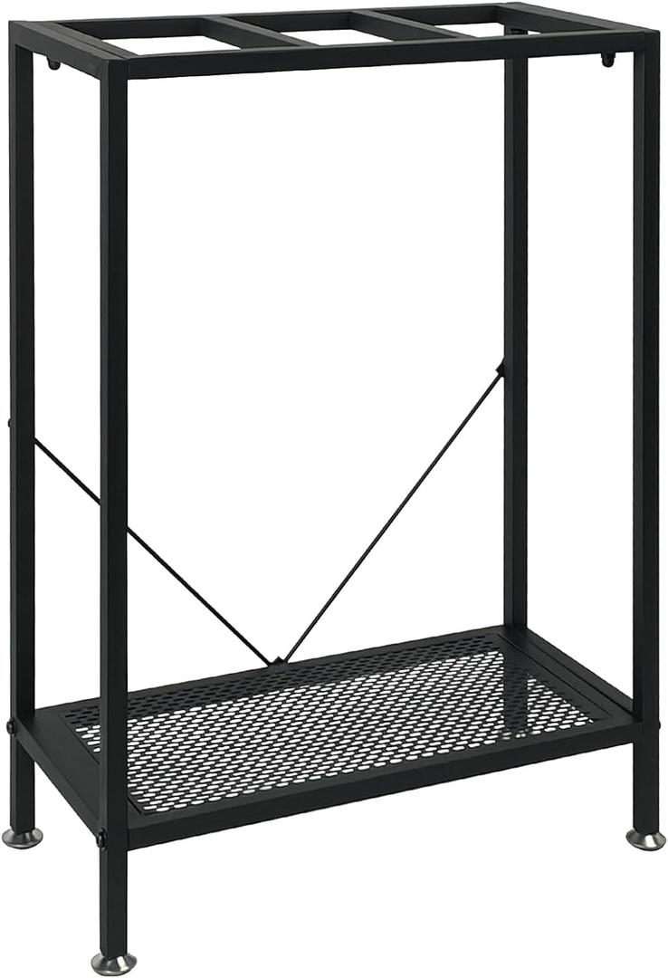 TONGMO Fish Tank Stand: The Perfect 10 Gallon Metal Aquarium Stand Measuring 22.8" W x 10.6" D x 31.3" H to Fit Your Aquatic Display Needs.