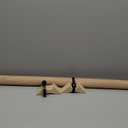 Punch Side Mounted 29mm Diameter Wooden Curtain Rod Set With Bracket And Screw Fixed Length Solid Wood Curtain Rod Clothes Rod(140cm(55.1in))