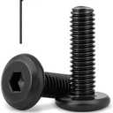 5/16-18 x 1-3/4" (7 Pack) Flat Head Hex Socket Cap Screws Bolts, Black Oxide 304 Stainless Steel 18-8, Hex Drive, Bright Finish, Fully Machine Thread