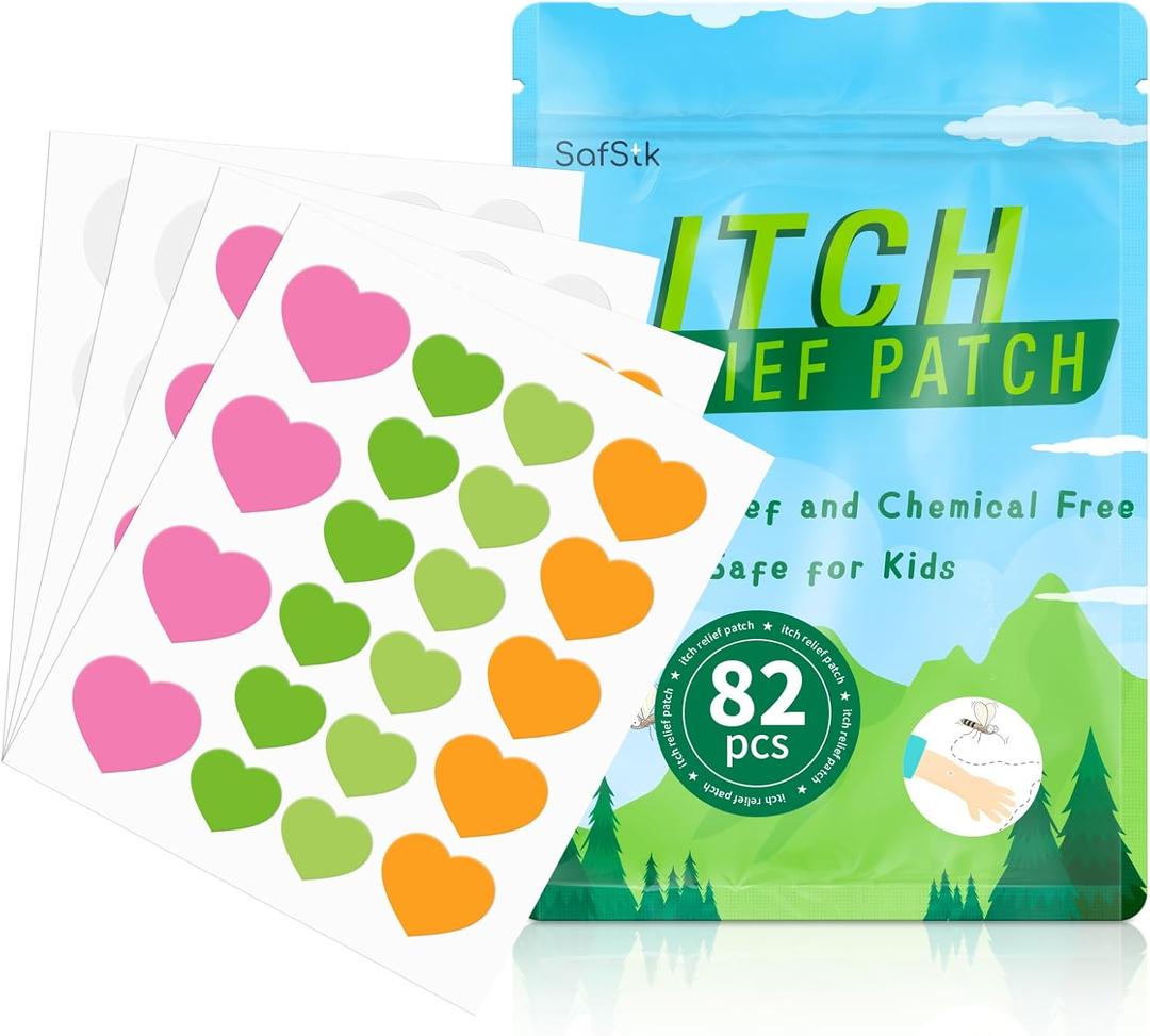 3 x Itch Relief Patch 82pcs Anti Itching Stickers Nature Formula Hydrocolloid Fast Bite Itch Relief Chemical-Free & Safe for Kids Reduces Swelling Prevents Scratching Minimize Dark Marks (82)