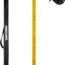 Firecore 16-Foot Aluminum Grade Rod - 8ths, 5 Sections Dual Sided Telescoping Leveling Rod with Bubble Level and Carrying Case - FLR500C