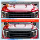 powoq Hood Protector Compatible with 2021-2026 Ford F150 Deflector Upgraded TPE Shield Hood Deflector Replacement for 2021-2026 Ford F-150 Accessories