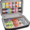 Bobbin Holder Case Thread Organizer, Spool Storage Container Holds Up to 84pcs Bobbins and 24pcs Sewing Thread Spools Compatible with Brother for Janome for Babylock for Singer (Box Only)