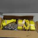 4 Pack 2 Inch Ratchet Straps Heavy Duty 20ft Tie Down Straps Ratchet with Double J Hook, 10000 LBS Break Strength, Cargo Ratchet Straps for Moving, Truck, Trailers, Motorcycles, Kayaks, Car Roof