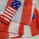 American Flag Cape Costume, 4th of July Outfits Patriotic Flag Cloak Set for Adult 4th of July Celebration Halloween Party Accessories