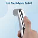 Hygie Rinse Universal Fit Kitchen Sink Spray Attachment, Kitchen Sink Side Sprayer Head Compatible with Delta, Moen, Kohler and Other OEM Brands Spray Head, Chrome