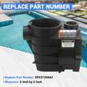 SPX3120AAZ Threaded Style Pump Housing and Strainer with Drain Plugs Compatible with Hayward Super II Pump SP3000/SP3000X Series Models 2-Inch by 2-Inch
