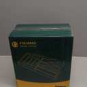 Calmbee 9-in-1 Bamboo Kitchen Organizer - Black & Multicolor Modern Minimalist Caddy with 3-in-1 Wrap Dispenser, Cutter & Bag Organizer