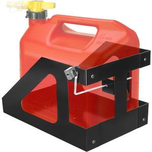 5 Gallon Gas Can Holder for Trailer Compatible with No-Spill Gas Can 5 Gallon, Fuel Jug Holder Fit for Trailers Trucks, with Anti-Theft Lock