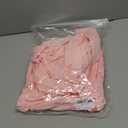 Women's Strapless Ruched Tube Mini Dress Tiered Layer Ruffle Bow Back Dresses Clubwear Party (Pink), Size: L
