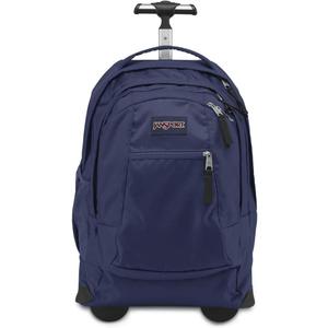 JanSport Driver 8 Rolling Backpack - Wheeled Travel Bag with 15-Inch Laptop Sleeve, One Size, Navy