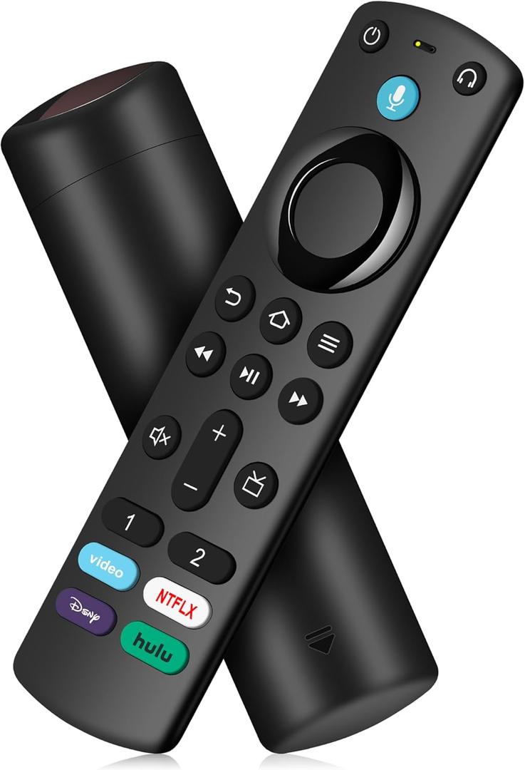 Replacement Remote for Fire Smart TVs Stick/TV Cube/4K Max/4K/Stick Lite, Smart TV 3rd Gen and for All Insignia-Toshiba-Pioneer-Smart TVs Not for ROKU-TV