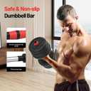 Adjustable Dumbbell, 20/30/40/60/80lbs Dumbbells Set, 4-in-1 Free Weights for Women/Men Workout Equipment Used as Barbell/Kettlebells/Push up Stand for Home Gym