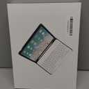 Kenke for iPad 11/10th Gen Case with Keyboard 11/10.9 inch 2025 A16/2022, Detachable Wireless Bluetooth Keyboard Case Thin & Light with Built-in Left Side Pencil Holder, White Square Keycaps (Gray)
