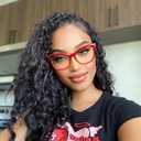Zeelool Stylish TR90 Oversized Cat Eye Glasses with Non-prescription Clear Lens for Women Raegan OT964573