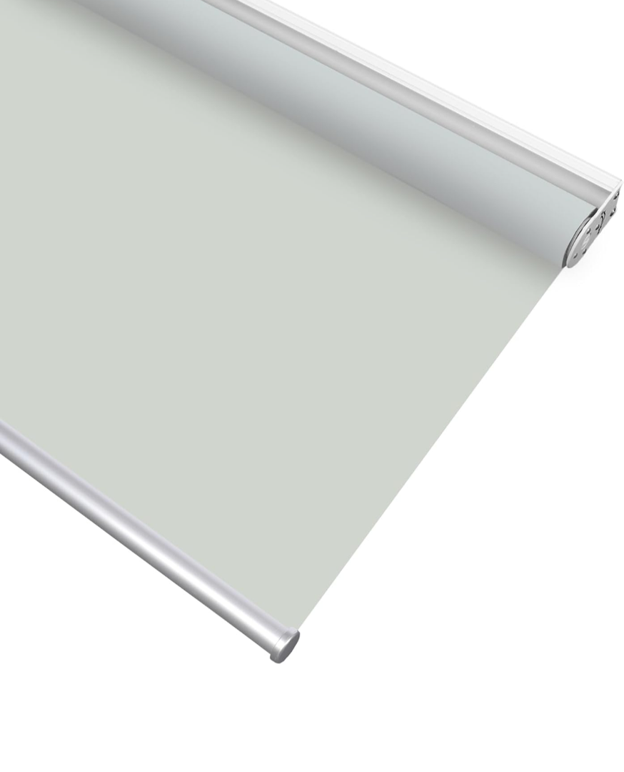 HOMEBOX 100% Blackout Cordless Roller Window Shades, Window Blinds with Thermal Insulated, UV Protection Waterproof Fabric, roll up and Down Blinds for Home and Office (Grey - 55" W x 72" H)