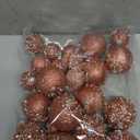 Glitter Christmas Ball Ornament Set Christmas Ball Bulk Xmas Sequin Foam Hanging Ornament Decorative Hanging for Tree Home Wedding Holiday Party Decor