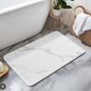 HBlife 23.5" X 15" Quick Drying Stone Bath Mat for Bathroom, Diatomaceous Earth Stone Drying Mat for Kitchen Counter