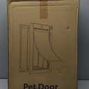 Dog Door for Wall, Large Doggie Door, Heavy Duty Pet Door with All Aluminum, 2 Magnetic Flaps, Wide Telescoping Tunnel, Sliding Lock Panel Doggy Door for Exterior Wall (Pets Up to 110 LB)