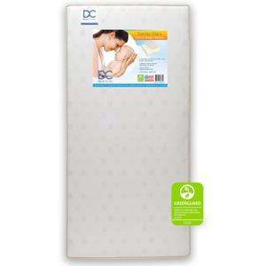 Delta Children Twinkle Stars Dual Sided - 6" Premium Sustainably Sourced Fiber Core Crib and Toddler Mattress - Waterproof - GREENGUARD Gold Certified  - Made in USA